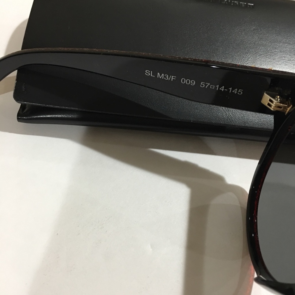 Saint Laurent D Frame Glittered Sunglasses - Picture 5 of 8